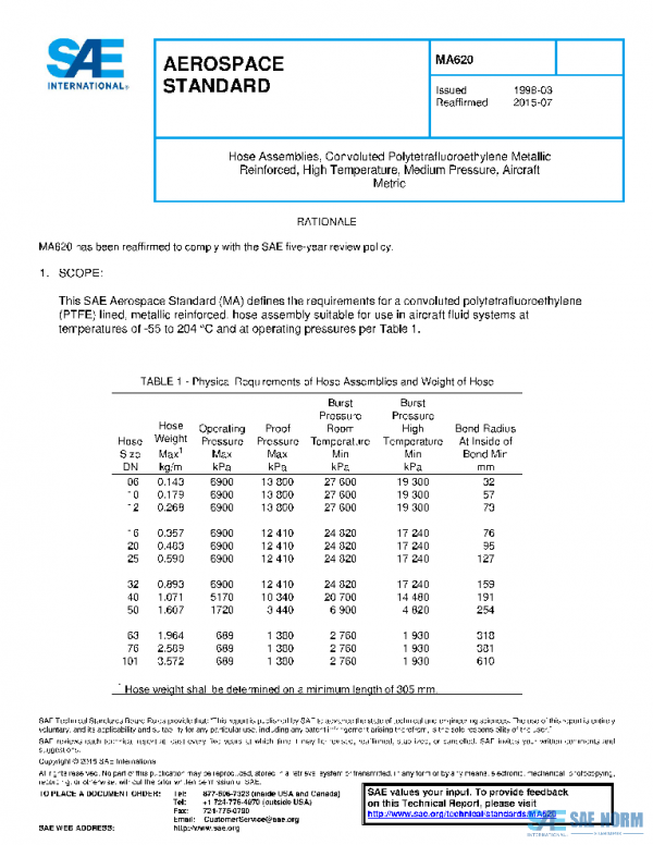 SAE MA620 PDF