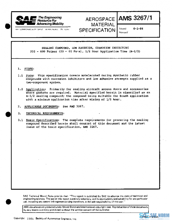 SAE AMS3267/1 PDF