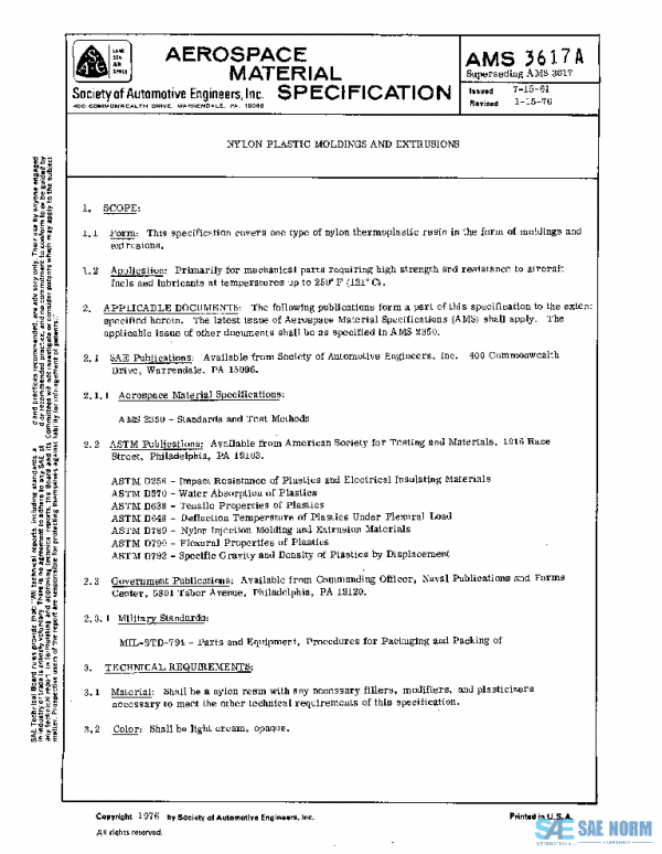 SAE AMS3617A PDF SAE AMS3617A PDF