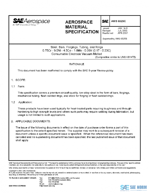 SAE AMS6525C PDF SAE AMS6525C PDF