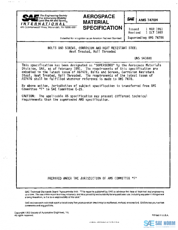 SAE AMS7470H PDF