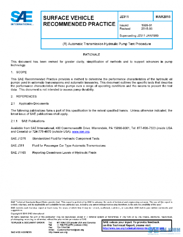 SAE J2311_201503 PDF