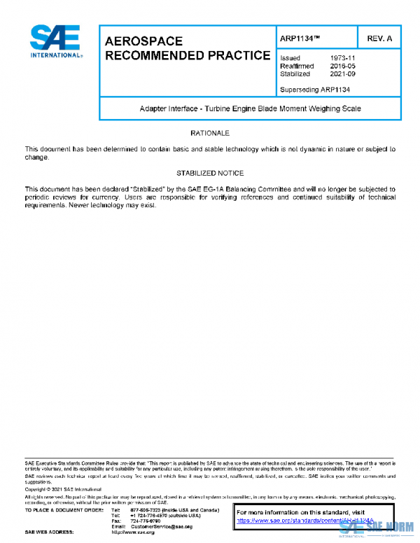 SAE ARP1134A PDF