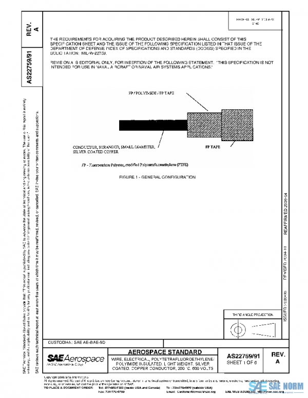 SAE AS22759/91A PDF SAE AS22759/91A PDF