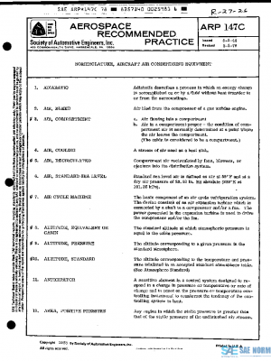 SAE ARP147C PDF