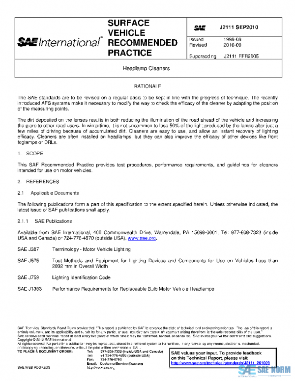 SAE J2111_201009 PDF