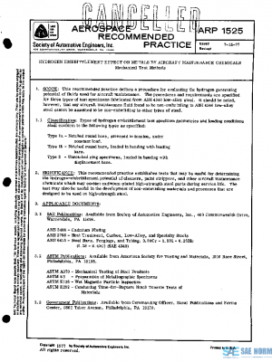 SAE ARP1525 PDF