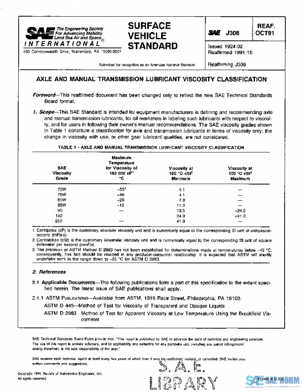 SAE J306_199110 PDF