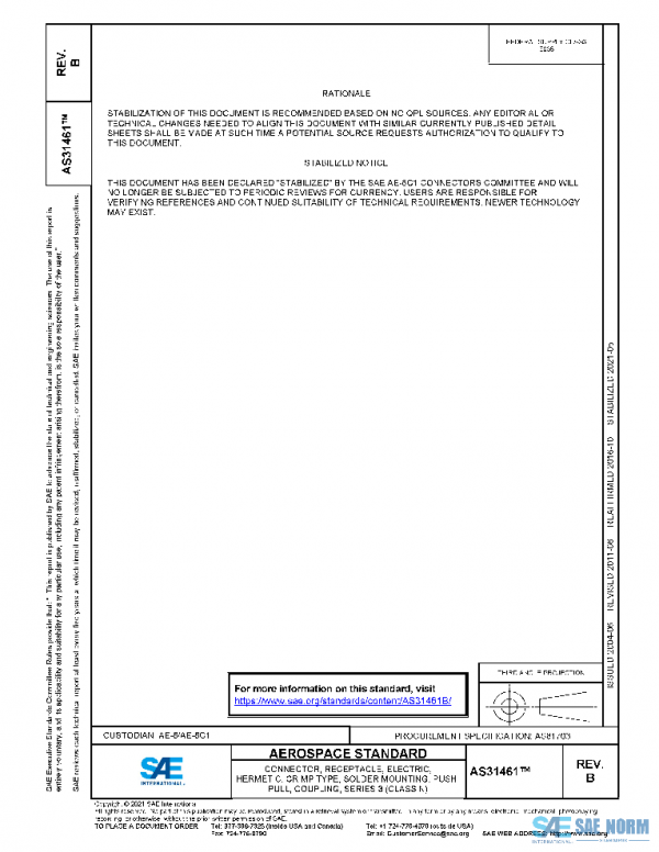 SAE AS31461B PDF SAE AS31461B PDF