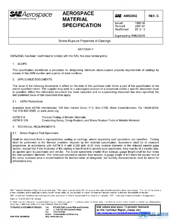 SAE AMS2362C PDF SAE AMS2362C PDF