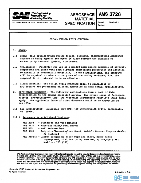 SAE AMS3726 PDF