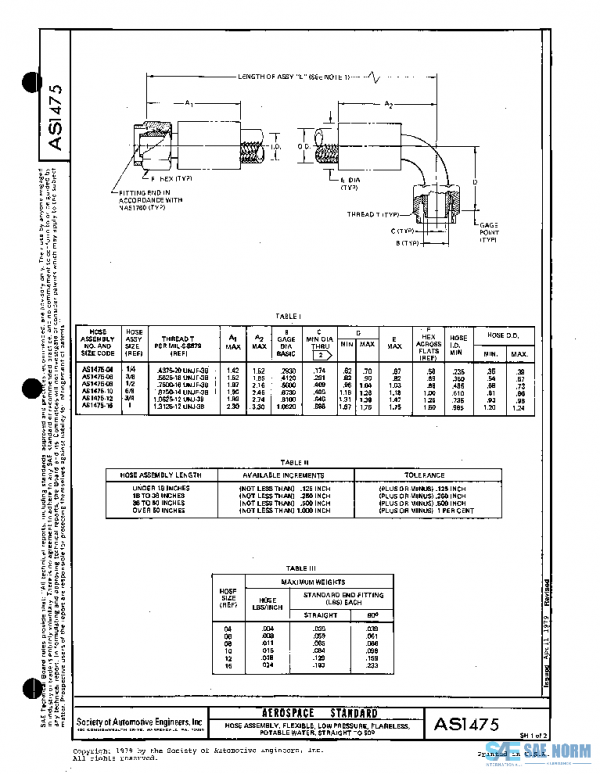 SAE AS1475 PDF