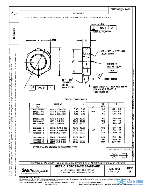 SAE MA3354A PDF