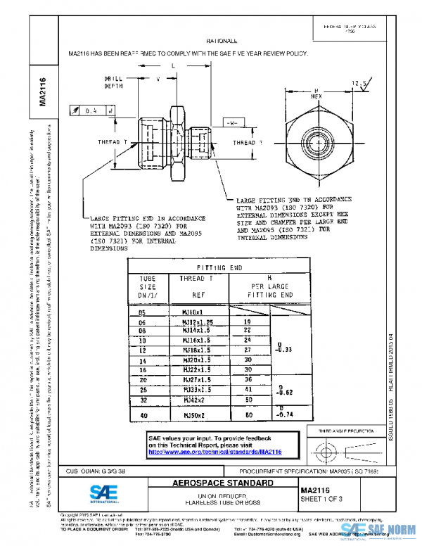 SAE MA2116 PDF