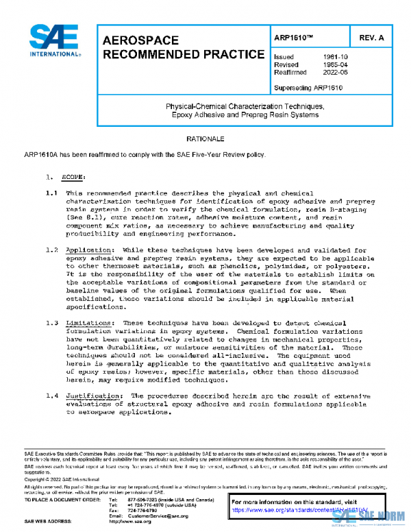 SAE ARP1610A PDF