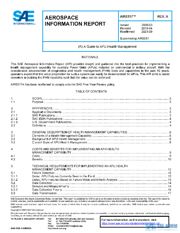 SAE AIR5317A PDF SAE AIR5317A PDF