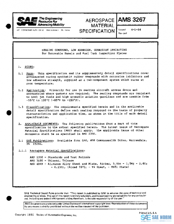 SAE AMS3267 PDF