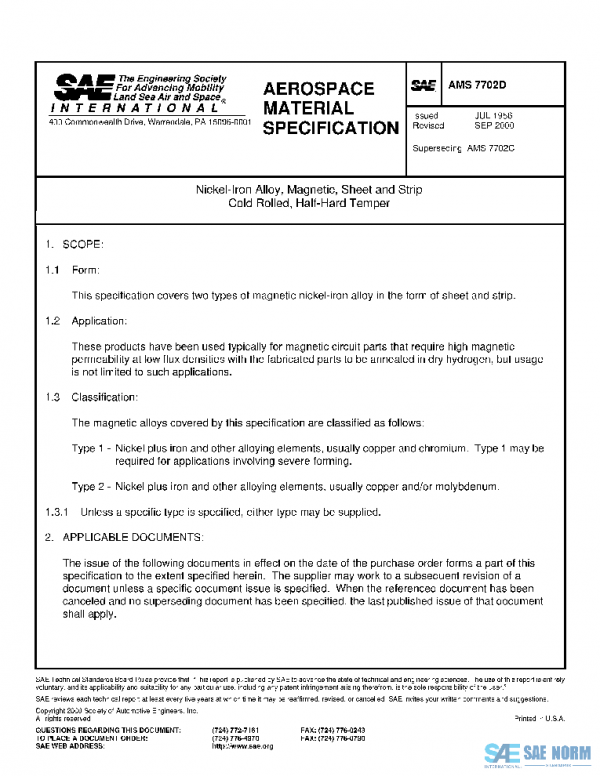 SAE AMS7702D PDF