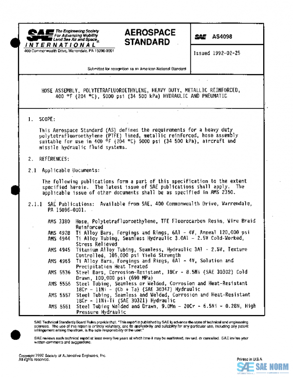 SAE AS4098 PDF SAE AS4098 PDF