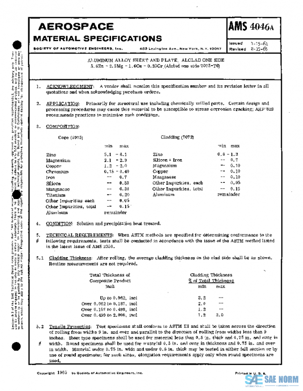 SAE AMS4046A PDF