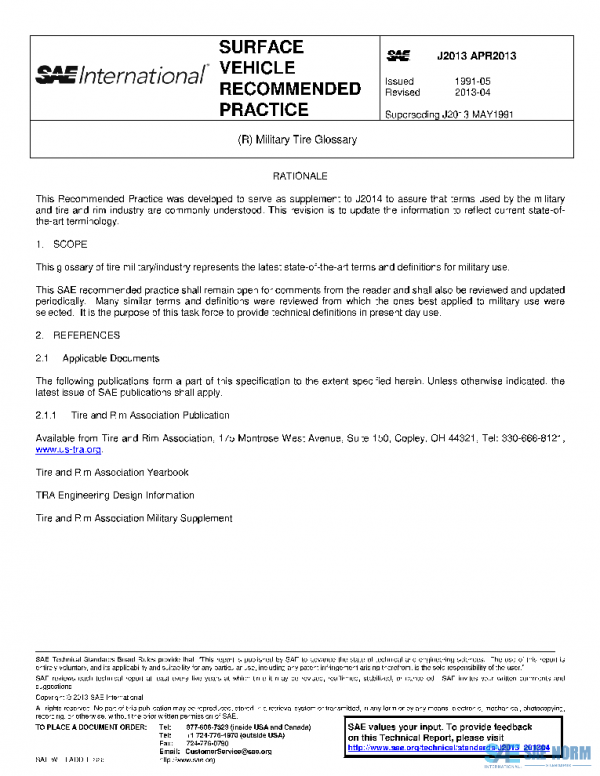 SAE J2013_201304 PDF
