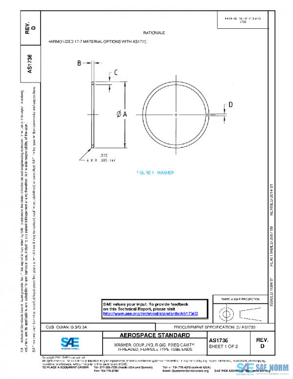 SAE AS1736D PDF SAE AS1736D PDF