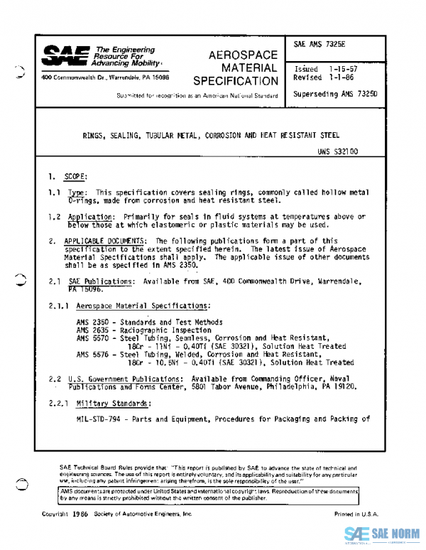 SAE AMS7325E PDF