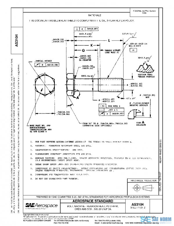 SAE AS3104 PDF SAE AS3104 PDF