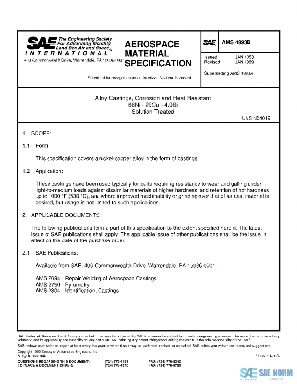 SAE AMS4893B PDF