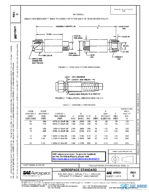 SAE AS621C PDF