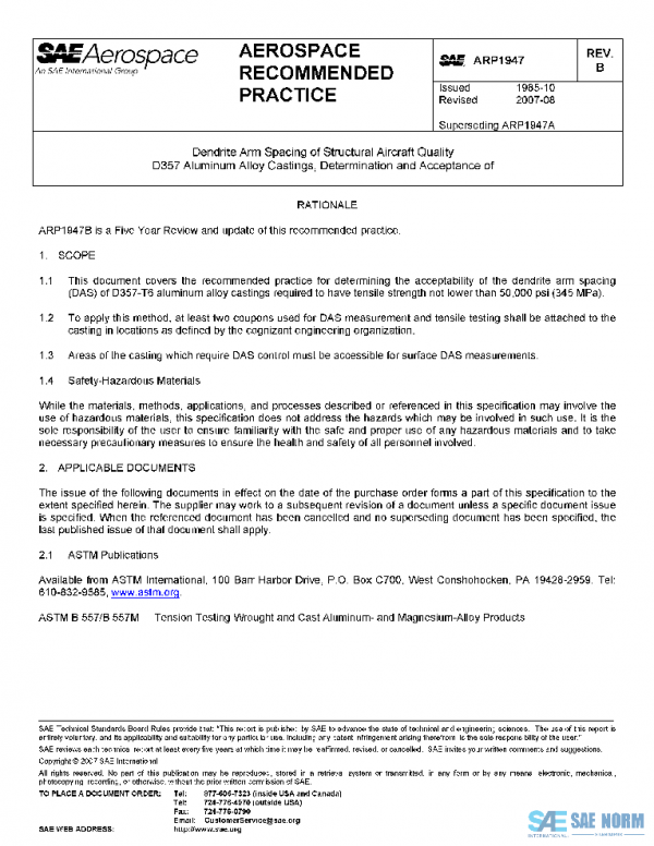 SAE ARP1947B PDF