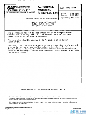 SAE AMS4440D PDF
