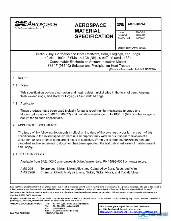 SAE AMS5663M PDF SAE AMS5663M PDF
