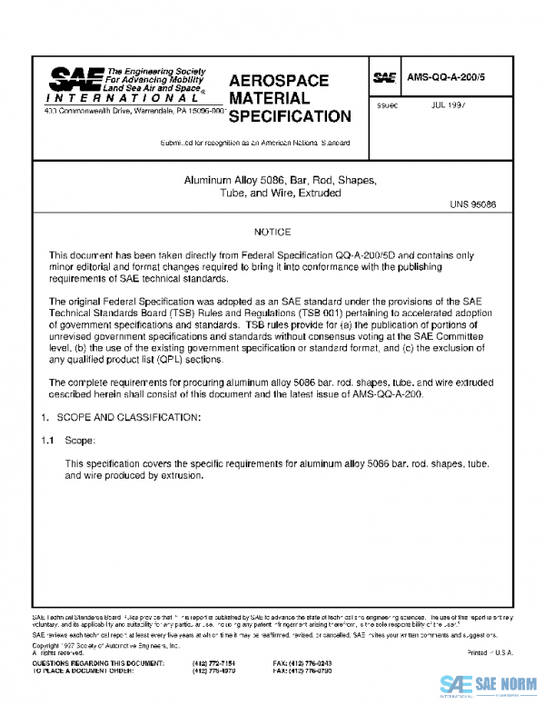 SAE AMSQQA200/5 PDF