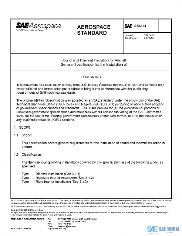 SAE AS6144 PDF SAE AS6144 PDF