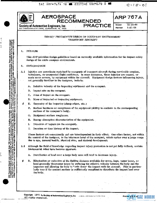 SAE ARP767A PDF