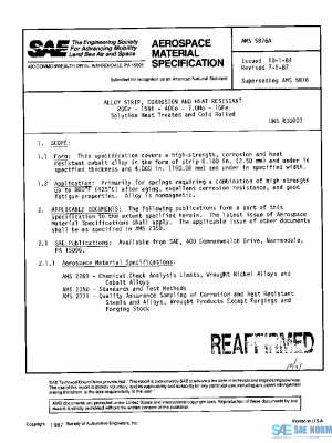 SAE AMS5876A PDF