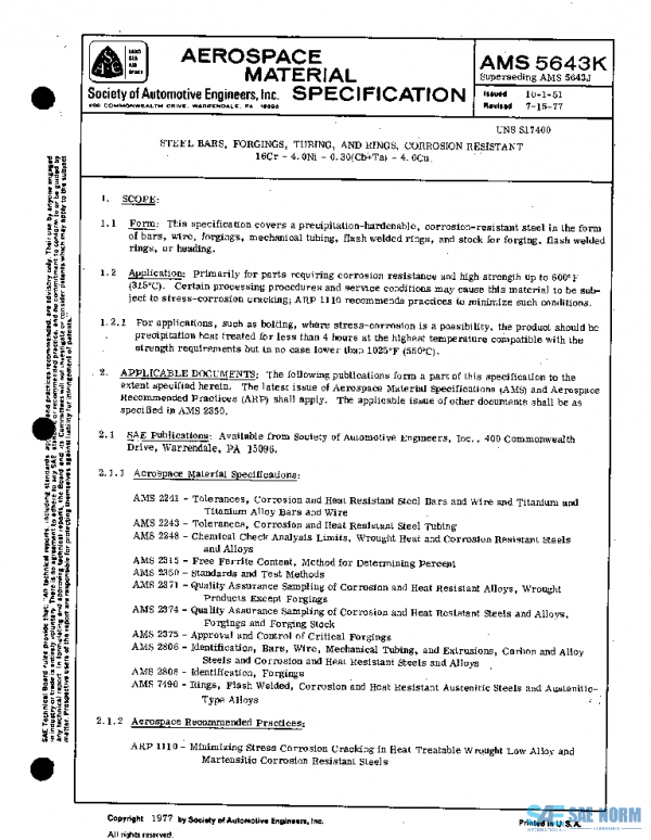 SAE AMS5643K PDF