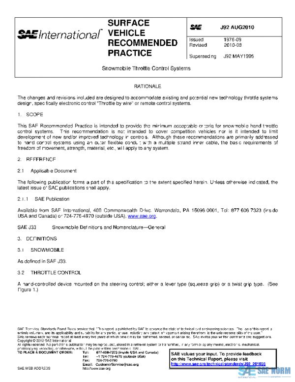 SAE J92_201008 PDF