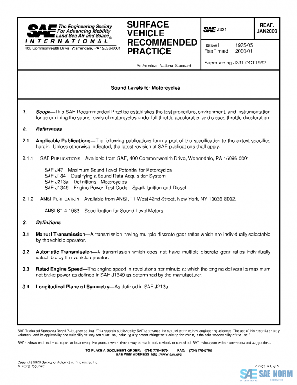 SAE J331_200001 PDF