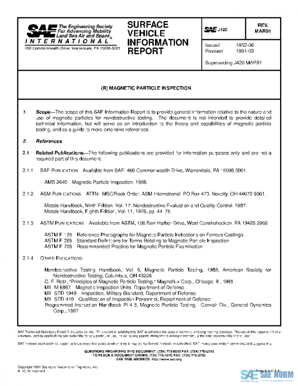 SAE J420_199103 PDF