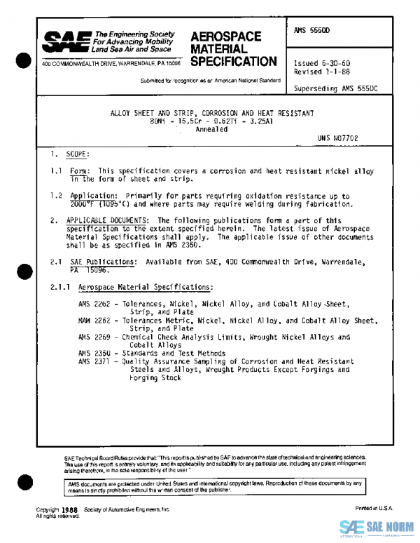 SAE AMS5550D PDF