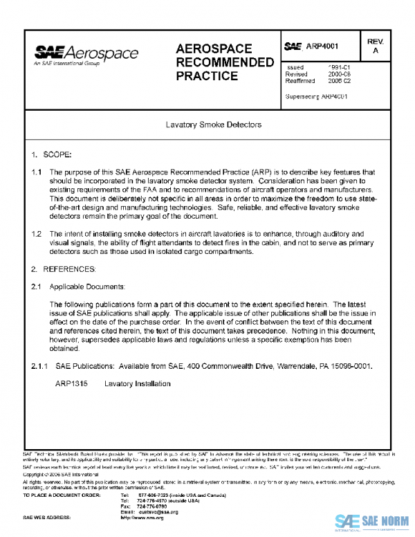 SAE ARP4001A PDF