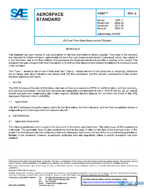 SAE AS407E PDF SAE AS407E PDF