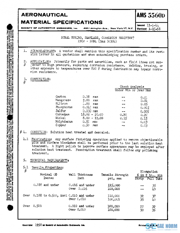 SAE AMS5560D PDF SAE AMS5560D PDF