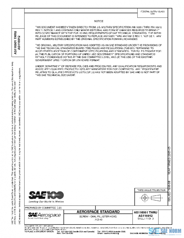 SAE AS116901 PDF