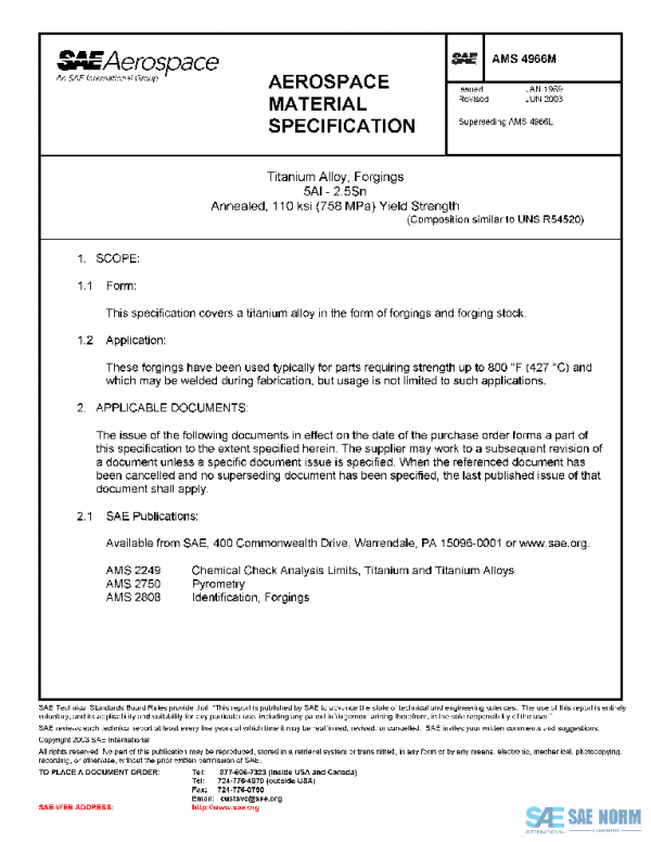 SAE AMS4966M PDF SAE AMS4966M PDF