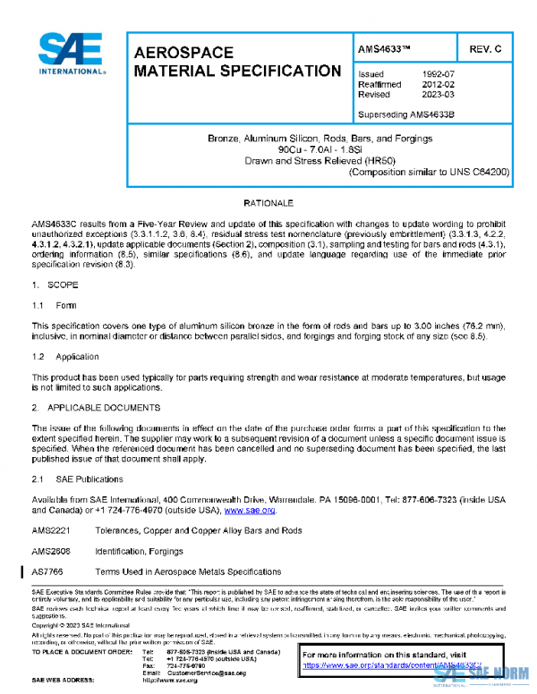 SAE AMS4633C PDF