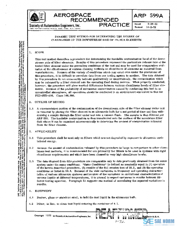 SAE ARP599A PDF