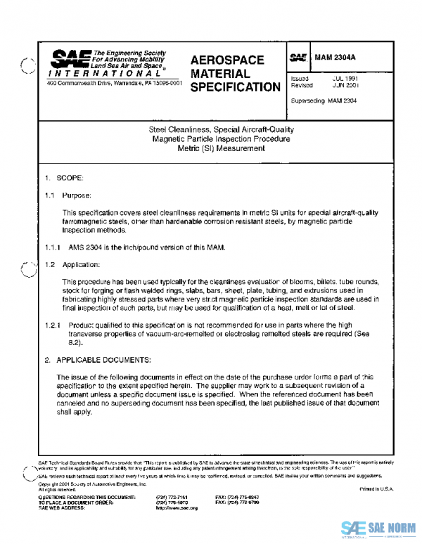 SAE MAM2304A PDF SAE MAM2304A PDF